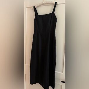 Sézane Black Linen Dress